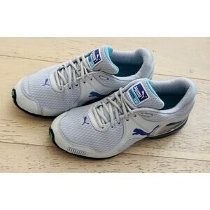 Puma IoCell 1.0 Womens Size 8.5 Gray Purple Athletic Running Shoes Sneakers